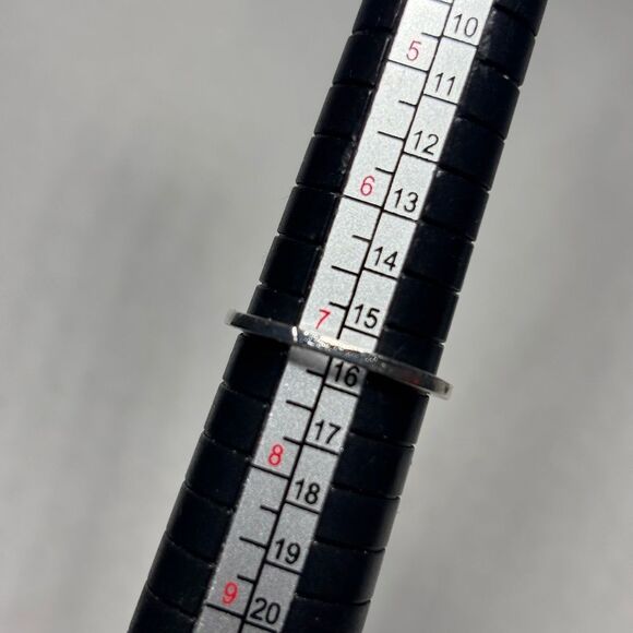 New! Wave Silver Tone Ring Size 7 Costume Jewelry Hypoallergenic - Picture 4 of 6